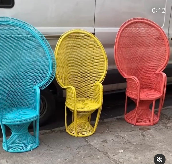 Color Blocking Peacock Chairs