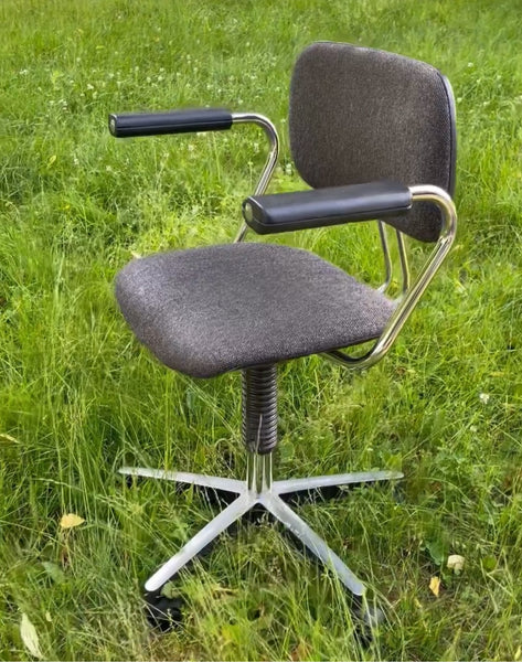 Postmodern Italian Designer Desk Chair Single on Wheels