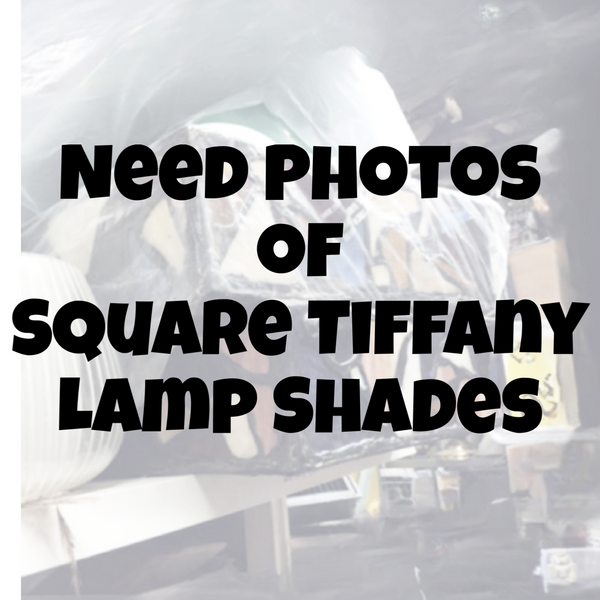Pair of Tiffany Style Square Lamp Shades