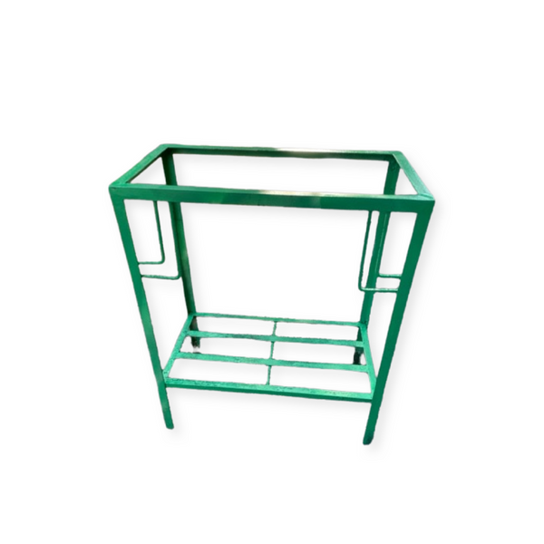 Kelly Green Art Deco Inspired Wrought Iron Table Base