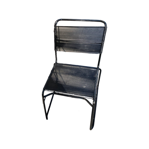 Single Vintage Giandomenico Belotti Black Spaghetti Chair for Alias Italy, 1970s