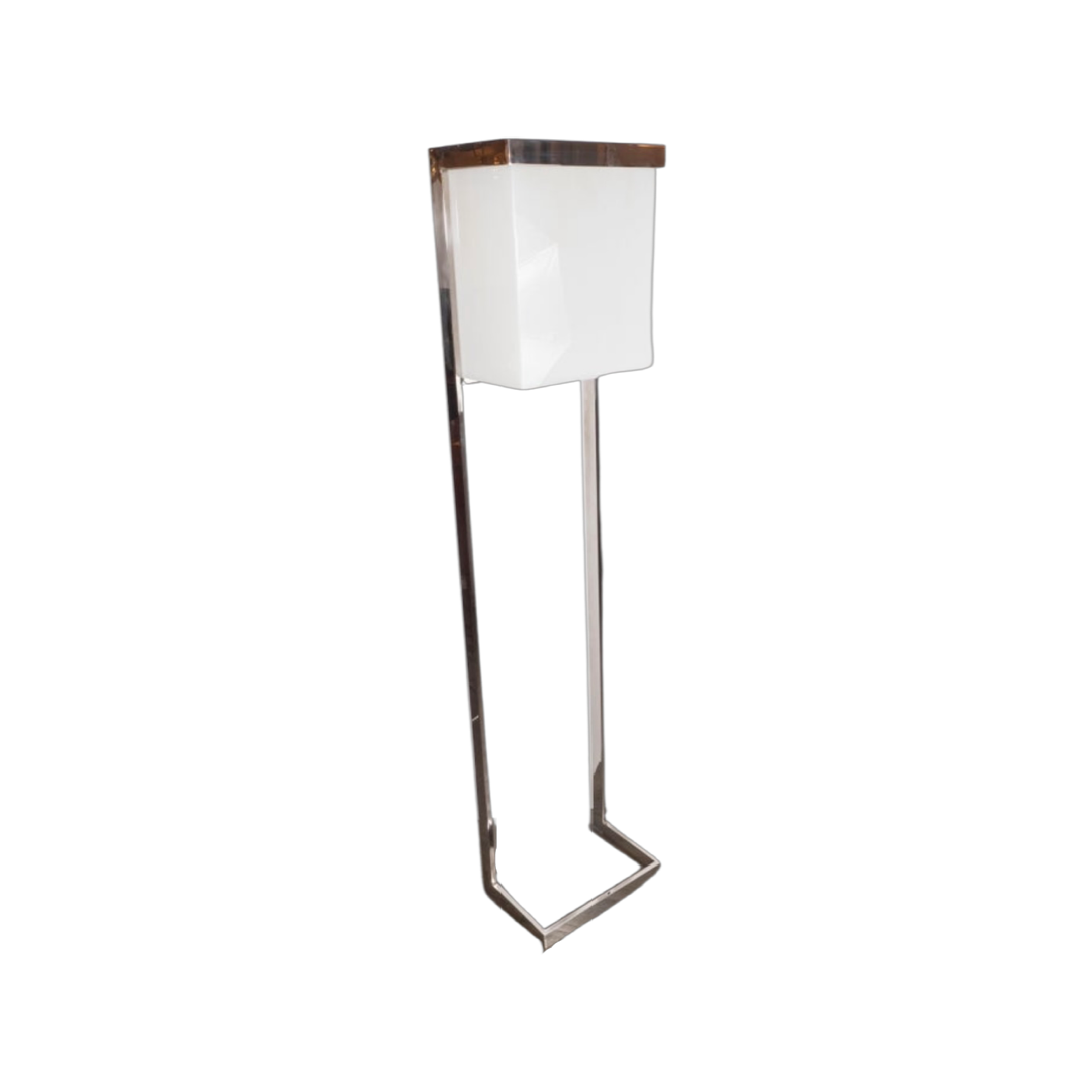 Milo Baughman Chrome Mid Century Modern Floor Lamp