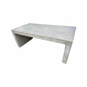 Polished Concrete Parsons Style Coffee Table or Bench