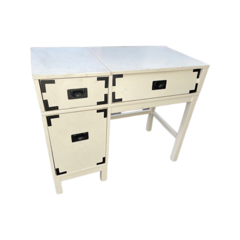 Modern Campaign Style Desk or Vanity