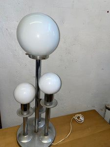 Mcm chrome 4 bulb upright lamp