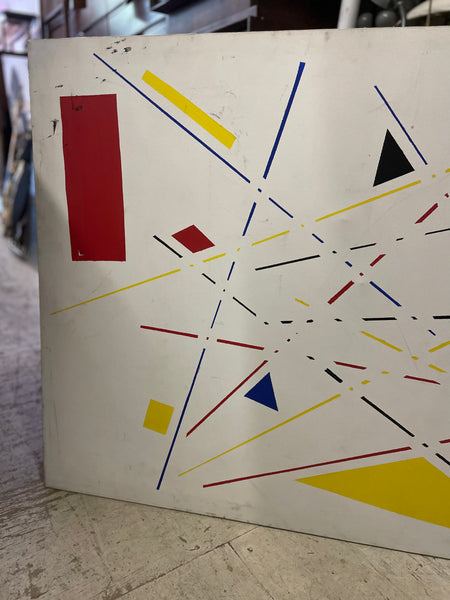 Original Suprematism Art on Canvas by Dawn Kenzer 3x5’ tall - As Is
