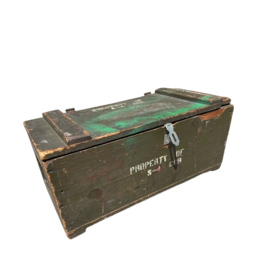 WWII Wood Trunk