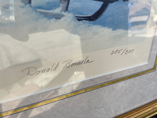Framed Donald Boncela Print Snow Landscape