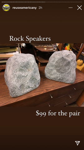 A Pair of Rock Speakers
