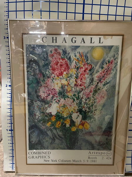 Chagall Rare Floral framed Print