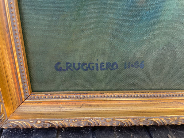 Gerald Ruggerio (1986) Superb Impressionist Signed Original Oil Painting - Landscape